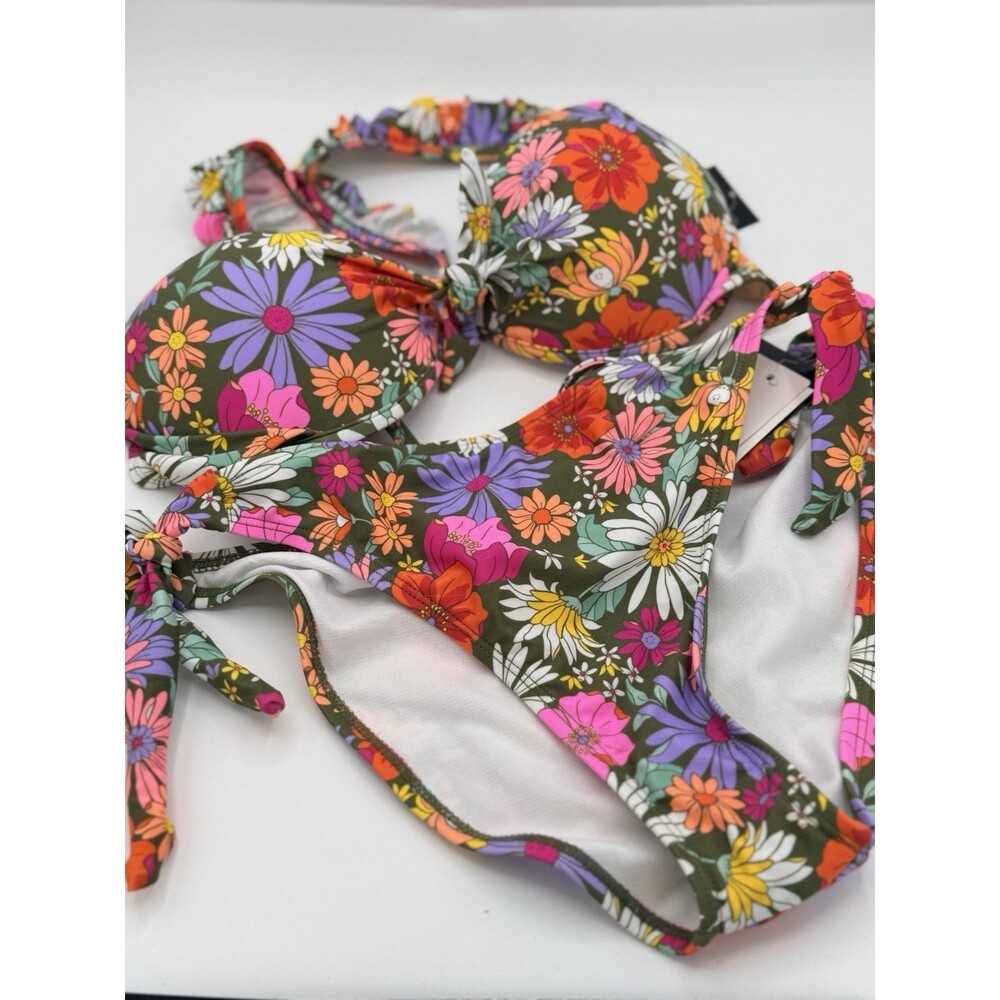 Woman’s Sand N Sun Bikini 2 Piece Bathing Suit Size L / XL Floral Padding NWT - Picture 4 of 8